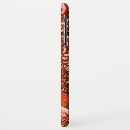 WITTE DOVES IN RODE MONOGRAM Case-Mate iPhone CASE (Achterkant/links)