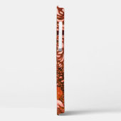 WITTE DOVES IN RODE RUBY MONOGRAM Case-Mate iPhone CASE (Achterkant / Links)