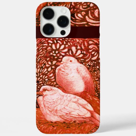 WITTE DOVES IN ROOD Case-Mate iPhone CASE (Achterkant)