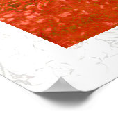 WITTE DOVES IN ROOD POSTER (Hoek)