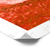 WITTE DOVES IN ROOD POSTER (Hoek)