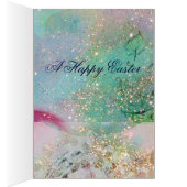 WITTE DOVES MET EENVOUDIGERE EGG, BLAUWE BOW, PINK (Binnen (Rechts))