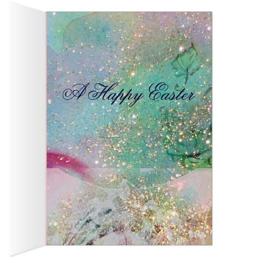 WITTE DOVES MET EENVOUDIGERE EGG, BLAUWE BOW, PINK (Binnen (Rechts))