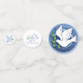 Witte Doves of Peace Confetti (Voorkanten)