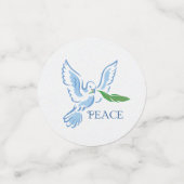 Witte Doves of Peace Confetti (Kleine voorkant)