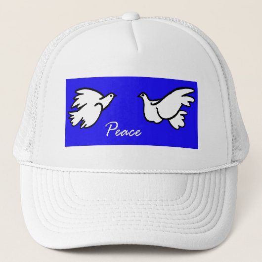 Witte Doves of Peace Trucker Pet (Voorkant)