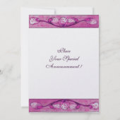 WITTE DOVES OP HET MERK VAN HET VENSTER-monogram Kaart (Achterkant)