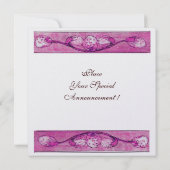 WITTE DOVES OP HET MERK VAN HET VENSTER-monogram Kaart (Achterkant)