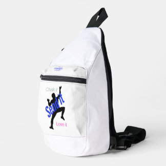 Witte draagtas voor klimmers/rotsblokken. Krijt Sling Bag