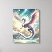 Witte draak canvas afdruk (Voorkant)