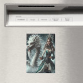 Witte draak en tamer magneet (Insitu (Vaatwasser))