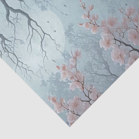 Witte draak in het voorjaar tissuepapier (Detail)