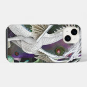 Witte Draak iPhone Hoesje (Achterkant horizontaal)