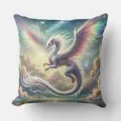 Witte draak kussen (Voorkant)