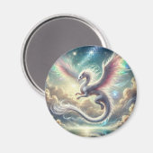 Witte draak magneet (Voorkant / Achterkant)