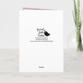 Witte draak met de Valentijnse kaart Flowers (Achterkant)