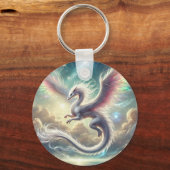 Witte draak sleutelhanger (Voorkant)