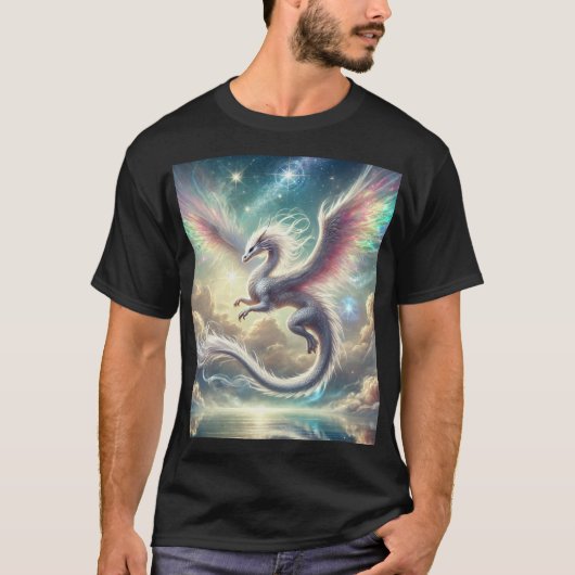 Witte draak t-shirt (Voorkant)