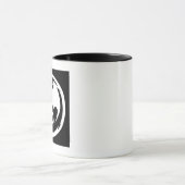 Witte Draak zwarte combo mok (Midden)
