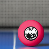 Witte Dragon roze sinaasappel glo 1 ster ping pong Pingpongbal (Net)