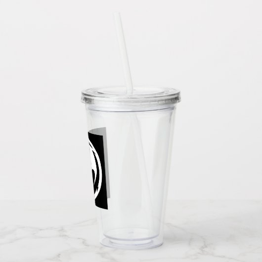 Witte dragon witte heldere acryltumbler acryl drinkbeker (Links)