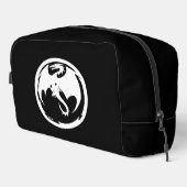 Witte Dragon zwarte dopp kit Toilettasje (Rechterhoek)