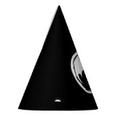 Witte drakenzwarte petten feesthoedjes (Links)