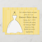 witte dress kaart (Voorkant / Achterkant)