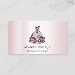 Witte dress Logo Mode Weddenschap Bourgogne Visitekaartje