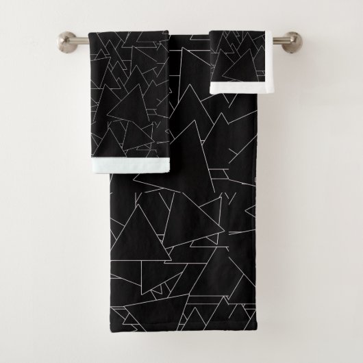 Witte Driehoek Herhaling Bad Handdoek (Insitu)