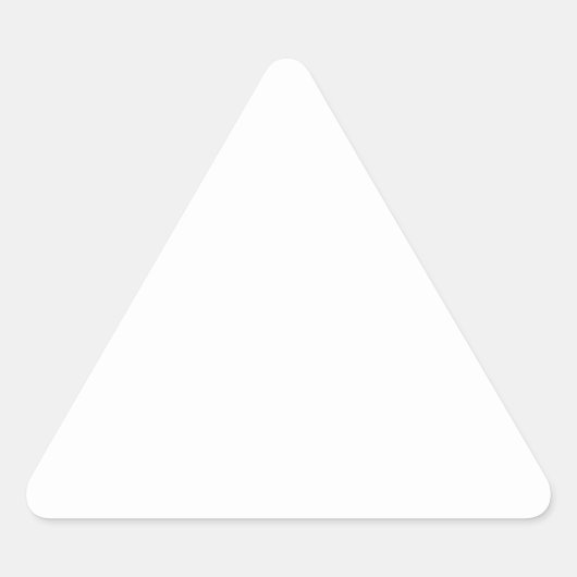 Witte Driehoek Sticker (Voorkant)
