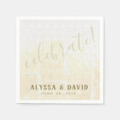 Witte driehoeken vieren servet (Voorkant)