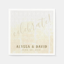 Witte driehoeken vieren servet