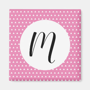 Witte driehoekspatroon magneet