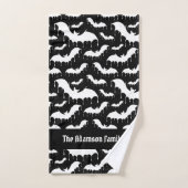 Witte Dripping Bat Gotische Gothic Vampier Familie Bad Handdoek (Handdoek)