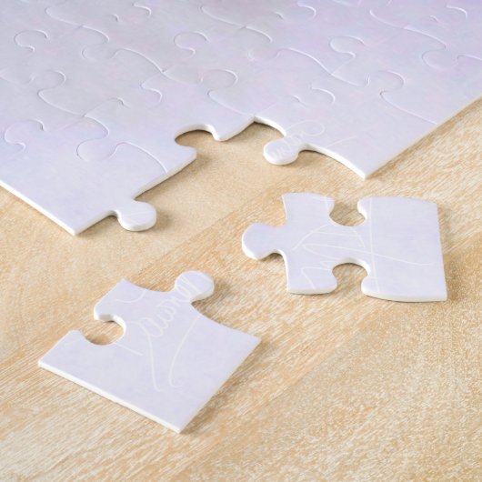 Witte Droom Orchidee Legpuzzel (Zijkant)