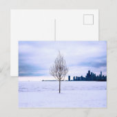 Witte droom - winter in Chicago, briefkaart (Voorkant / Achterkant)