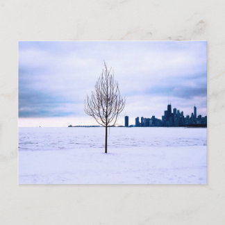 Witte droom - winter in Chicago, briefkaart