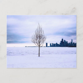 Witte droom - winter in Chicago, briefkaart