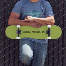 Witte Druif Groen Lente Seizoen Effen Kleur Persoonlijk Skateboard