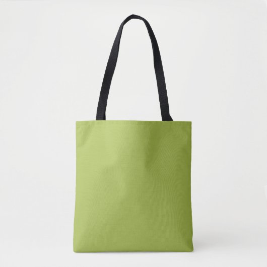 Witte Druif Groen Lente Seizoen Effen Kleur Tote Bag (Voorkant)