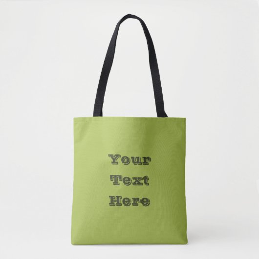 Witte Druif Groen Lente Seizoen Effen Kleur Tote Bag (Voorkant)