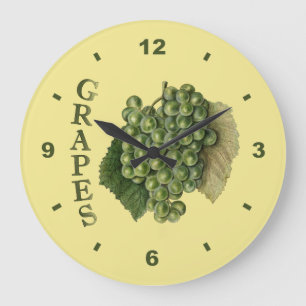 Witte druiven ~Botanische klok ~Kitchen ~ Any Colo