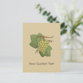 Witte druiven briefkaart (Staand voorkant)