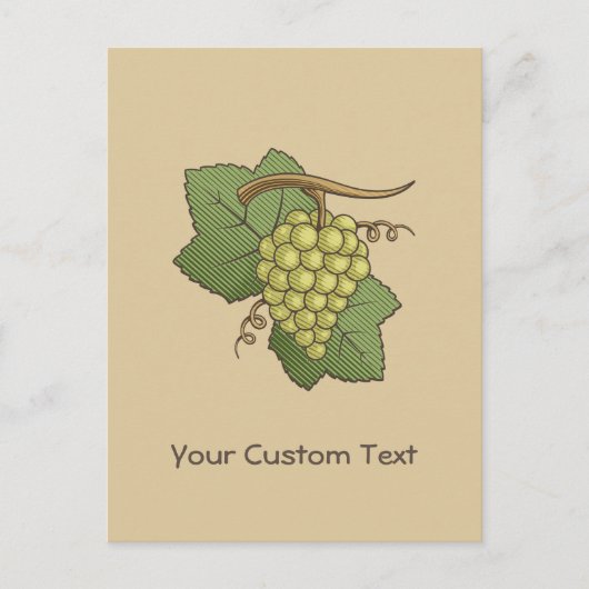 Witte druiven briefkaart (Voorkant)