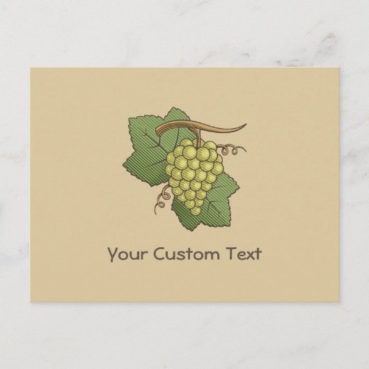 Witte druiven briefkaart (Voorkant)