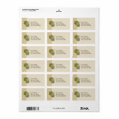 Witte druiven etiket (Full Sheet)