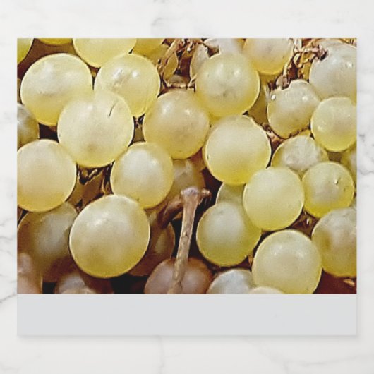 Witte druiven Nancy Frankrijk Sparkling Wijnetiket (Enkel label)