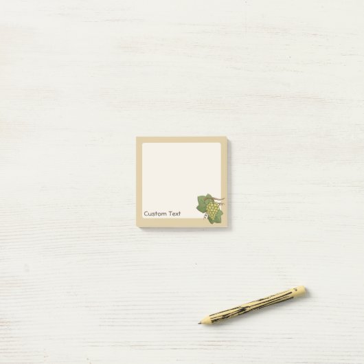 Witte druiven post-it® notes (Op bureau)
