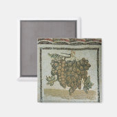 Witte druiven, Romeinse mozaïek Magneet (Voorkant / Achterkant)